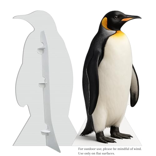 Image of Penguin 4FT Life Size Cardboard Cutout - A Fun Animal Standup for Photo Booths, Birthday Parties, and Events