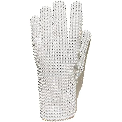 BOMJJOR Diamond Glove for Adult Men Glove Fans Punk Rhinestone Glove Gift(Left) Cover