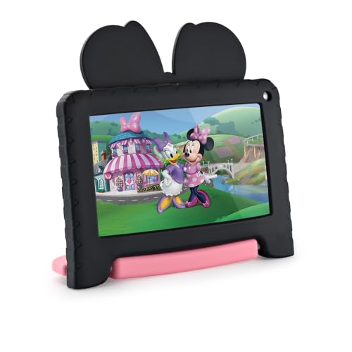 Tablet Infantil Minnie Controle Parental 32GB + Tela 7 pol + Case + Android 11 Quad Core - Preto - Multi - NB368