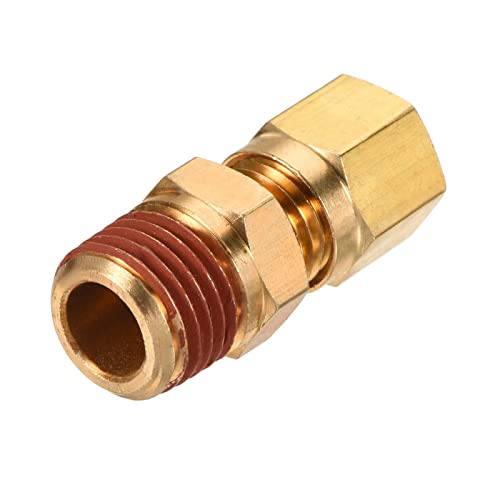 Tool parts Brass Compression Tube Fitting 1/4NPT x 1/4