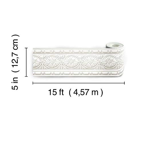 Roommates RMK11506BD Sculpted Architectural Peel And Stick Stick Wallpaper Border thumb #3