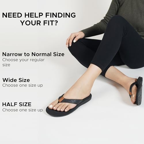 AEROTHOTIC Womens Flip Flops Arch Support Slip On Recovery Plantar Fasciitis Relief Orthotic Slippers – Lightweight Thong Cushioning Sandals Women – Indoor Outdoor Beach Yoga Mat Footbed Footwear3