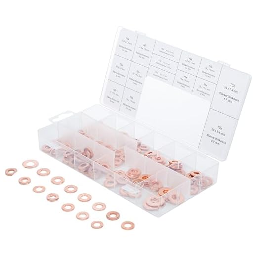 BGS 8120 | Einspritzdüsen-Kupferring-Sortiment | 150-tlg.