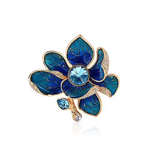 Broche manteau anti-glisse pivoine élégante pour fixer vos vêtements avec style