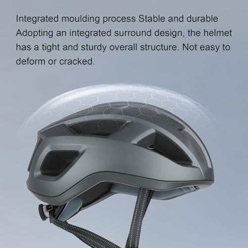 Casco de bicicleta de carretera y montaña negro con ajuste trasero 4