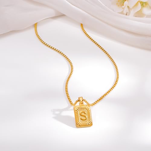 Image of Rubans Demi Fine Stainless Steel Alphabet Pendant CZ Gift for Women & Girls