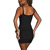 Kaximil-Womens-Sexy-Bodycon-Sleeveless-Cut-Out-Ruched-Tank-Mini-Club-Party-Dresses Kaximil Women's Sexy Bodycon Sleeveless Cut Out Ruched Tank Mini Club Party Dresses, Small, Black