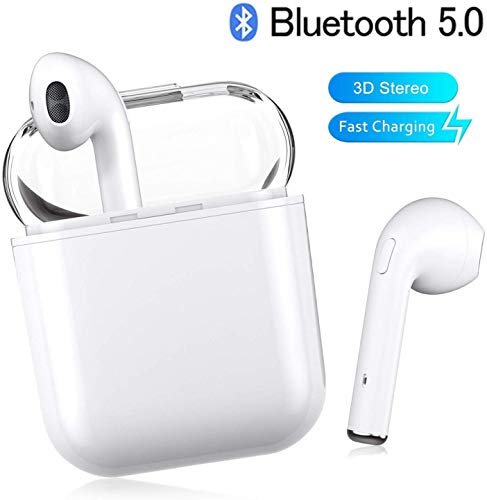 Preisvergleich Produktbild Kabelloses Bluetooth-Headset, Kabelloses Headset Stereo-Bluetooth-Headset Integriertes Freisprechmikrofon für Apple Airpods Android / iPhone