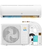 EXNOS 12000BTU Mini-Split Air Conditioner - 20 SEER2 115V WiFi-Enabled Inverter Ductless System AC, Heat Pump, Wall-Mounted, Pre-Charged Condenser, Cools & Heats up to 750 Sq Ft, for Bedroom, Garage