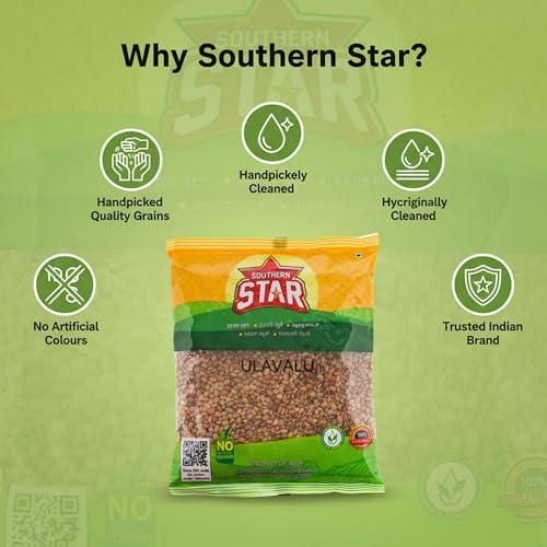 Image of Southern Star Organic Kulthi Dal 1kg | Brown Horse Gram Whole Kulthi Beans | Kaanam | Hulthi | Ulavalu | Kuleeth | Gahat | Vellai Kollu | Kulthi Beans | Best for Kidney Cleanser | 1kg
