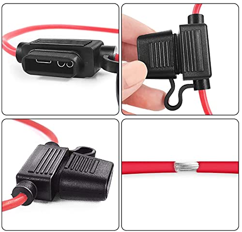 Mcigicm Fuse Holder 10 Gauge, Inline Fuse Holders 10 Awg Waterproof With 40 Amp Fuse, 3 Pack #TOP5