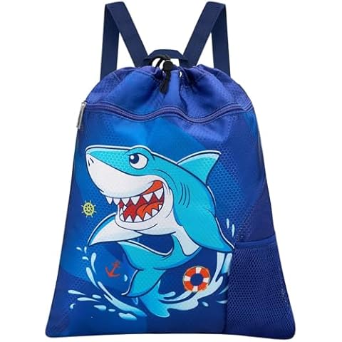WAWSAM Shark Gym Drawstring Backpack Cover