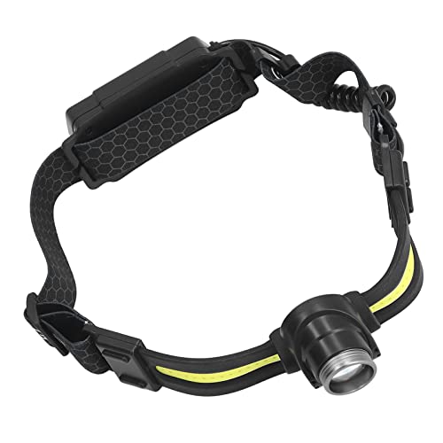 Double Light Source Design 90° Angle Adjustment Portable Headlamp Flashlight With Large Capacity Battery Usb Intelligent Charging For Exploration Camping Hiking