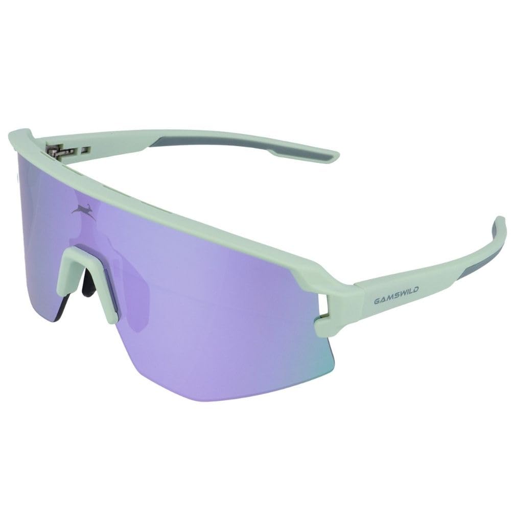 Gamswild WS5846 Fahrradbrille - Sonnenbrille - schnelle Rennradbrille - bruchsichere Polycarbonatgläser - 100% Schutz vor UV Strahlen - dank UV400 – 28g