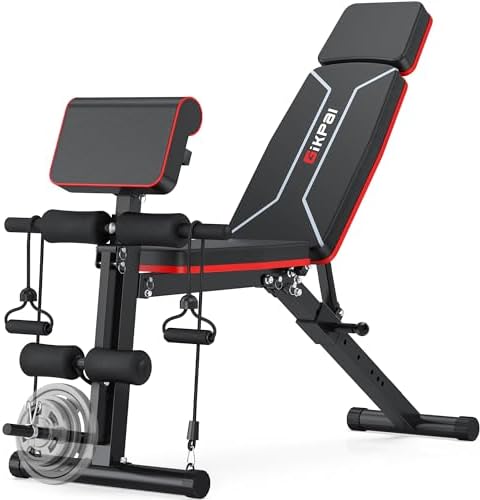 workout equipment – GIKPAL Adjustable Weight Bench – Workout