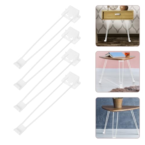 Pieds de Table Rabattables robustes pliables en fer blanc pour table basse DIY - 4