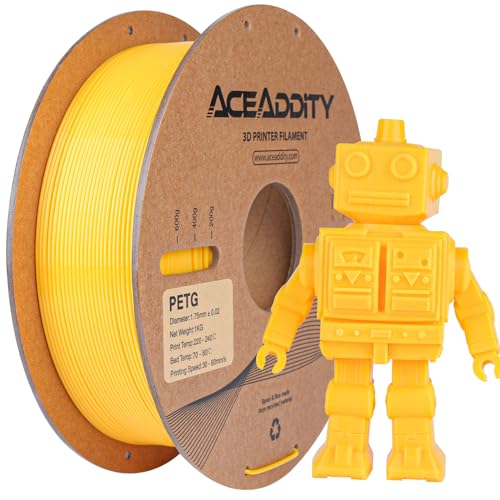 Aceaddity PETG Filament 1.75mm, 3D Printer Filament, Dimensional Accuracy +/- 0.02mm, 1kg(2.2lbs)...