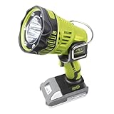 Sun Joe 24V-1500FL-LTE-P1 24V IONMAX Cordless 1500-Max Lumen LED Handheld Flashlight/Spotlight/Floodlight, 700-Yard Illumination, 90-Degree Pivot Head, Belt Hook, w/ 2.0-Ah Battery and Charger