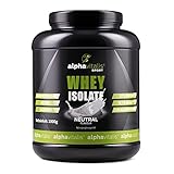 Whey Protein Pulver Isolate - H²O-optimiert - Hoher Proteingehalt 87%! - Zuckerfrei - Fettfrei - 1000g - WPI ohne Aspartam oder Cyclamat (Neutral, 1 Kg)