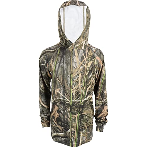 Camiseta juvenil con capucha Mossy Oak, Hábitat de hierba de sombra, X-Large