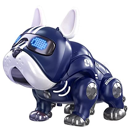 RAGVEE Lovely Kids Robot Dog Machine Electric Pet with Glow Eye Rotatable Head and Movable Limbs/Smart Intelligent Lovely Dog with Demo & Blinking