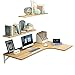 ZYQDRZ Bureau D'ordinateur Pliant d'angle, Table à Manger Murale du Sol Au Plafond Et établi, Y Compris étagère,Beige,60 * 40 * 25cm/24 * 16 * 10in