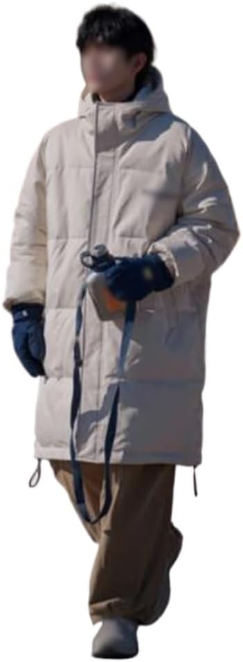 Loose Hooded Medium And Long Warm Down Jacket Male Winter Korean Version Casual
