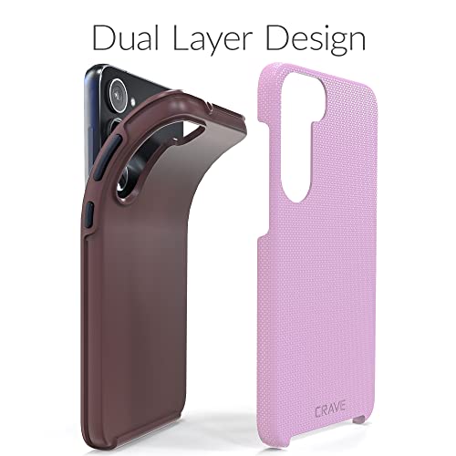 Image of Crave for Samsung Galaxy S23 Plus Case, Shockproof Protection Dual Layer Case for Samsung Galaxy S23 Plus (6.6 inch) - Lilac