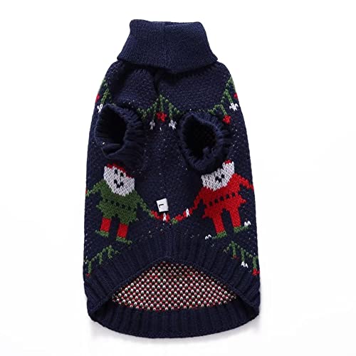 Christmas Snow Man Sweater For Small Dogs Cats 100% Cotton Handmade Woven Puppy Shirt Winter Warm Outfits Clothes S #TOP3