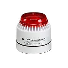 Federal Signal Horn Strobe, White/Red, ABS, 18 to 30VDC