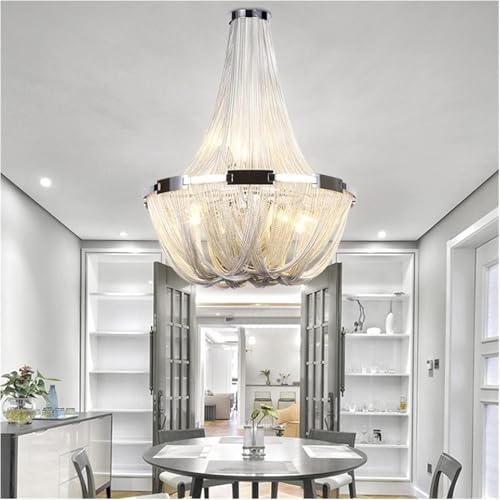 LED Modern Chandelier Lamp Loft Tassel Chain Chandelier Post Modern Living Room Restaurant Bedroom Lamp