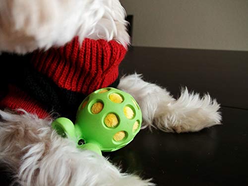 JW Bola Holee Cuz Médio Azul Para Cães