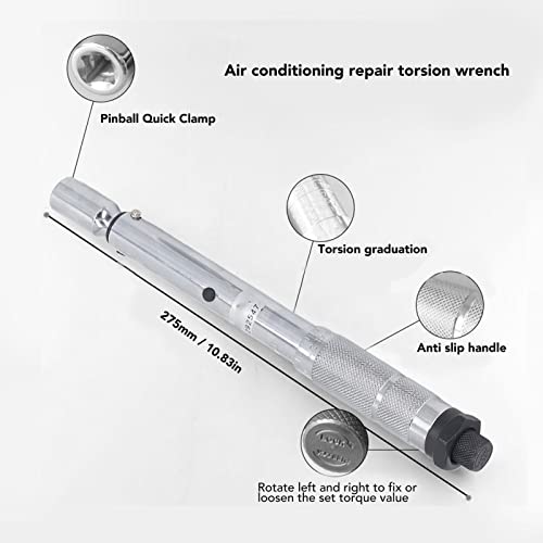 Conjunto de chaves de torque, conjunto de chaves de torção para ar-condicionado com chave de torque