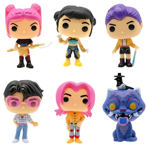 Genérico Set de Figuras Huntrix KPOP 6 Piezas – Figuras Anime de Colección de...