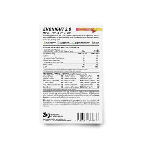 HSN-Evonight-20-Fresa-y-Platano-2Kg-67-Tomas-por-Envase-Batido-de-Proteinas-para-Antes-de-Dormir-Whey-Leche-Albumina-de-Huevo-Vegetariano-Sin-Gluten-ni-Soja