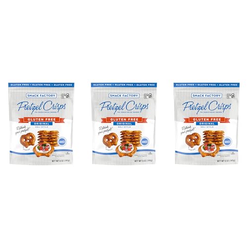 Image of Snack Factory Pretzel Crisps Gluten Free,Original Flavor,5 Oz,(Pack of 3)