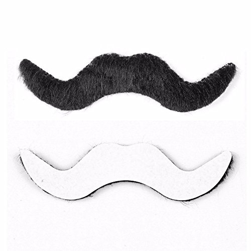 Party Propz Stickon Moustache For Kids -Set Of 12Pcs Black Fake Moustache | Moustache For Kids Fancy Dress | Moustache For Kids Boys | Moustache For Drama | Fancy Dress For Kids | Fancy Dress For Boys