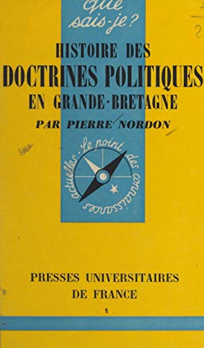 Télécharger Histoire des doctrines politiques en Grande-Bretagne PDF Ebook En Ligne