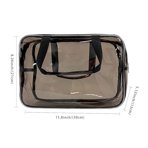Pochette de transport transparente contre les fuites de maquillage