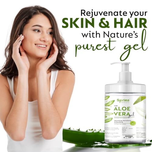 Image of pure aloe vera gel |for skin hair | hydrating moisturizing | cooling anti-inflammatory | aloe vera gel 1ltr