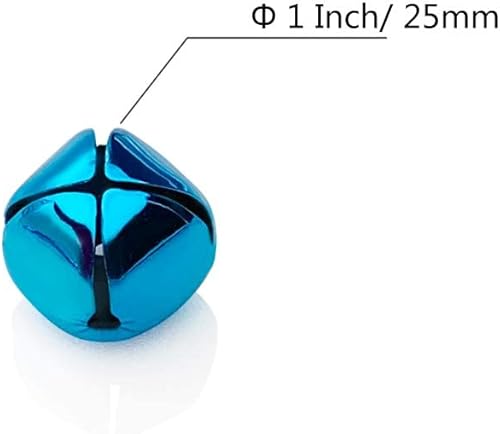 Miniatura 6 de Jingle Bells - Campanas de metal de 0.6 pulgadas0.591 in, para vacaciones, hogar, Navidad, festivales, fiestas, bodas, decoración, regalos,