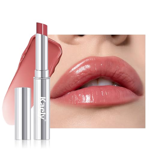 Image of evpct Girly Pink Honey Lipstick Moisturizing Tinted Lip Balm for Old Women | Hydrating Formula Tinted Lip Oil Stick, Sheer Lightweight Softening, Shine Glowy Lipgloss Lips Color Tint Stain, Cruelty-Free