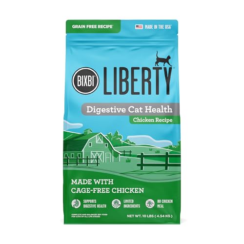 BIXBI Liberty Dry Food Digestive Cat Health Chicken Recipe, 10lb