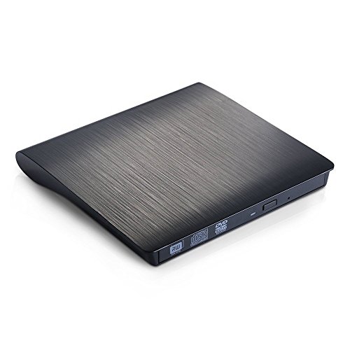 2020 New External DVD CD Drive with USB 3.0, Slim Portable Pop-Up External CD DVD-RW Player,Black