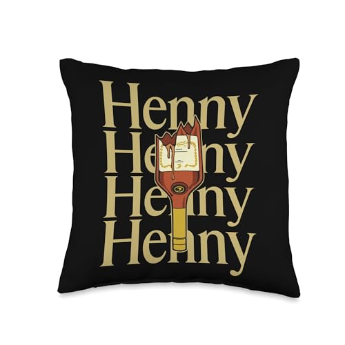 Henny Shirt, When the Henny's in the system. Henny Parody Throw Pillow