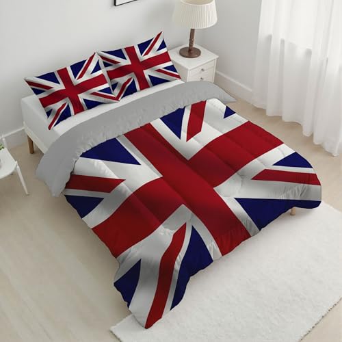 Couette d'été 260x230cm Union Jack en microfibres
