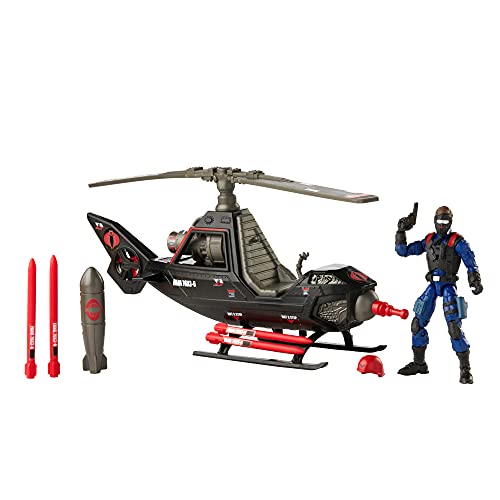 Bounded Exclusive G.I. Joe Retro Collection Cobra F.A.N.G. Toy Vehicle, 3.75-Inch Cobra Pilot Figure