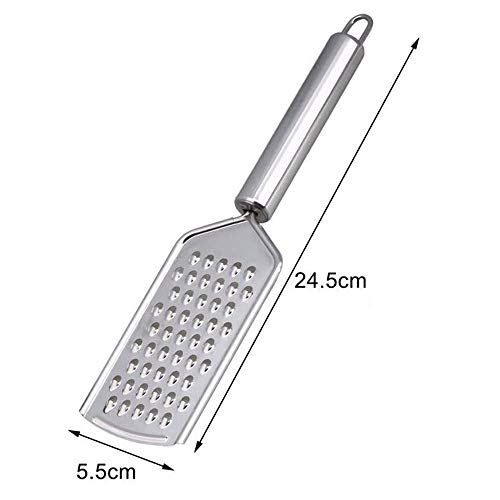 Flat Grater Spiralizer, Stainless Steel Kitchen Gadgets - Vegetable Lemon Grater, Peeler for Cheese Ginger Parmesan Chocolate Garlic - Image 2