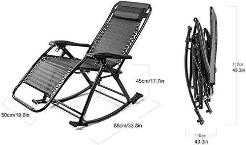Lightweight Lightweight Sun Lounger Foldable Garden Chairs Zero Gravity Chair,Outdoor Folding Reclining Sun Lounger Multifunctional Garden Patio Chair Old Man Rocking Chair With Head Pillow Folding Re #TOP1