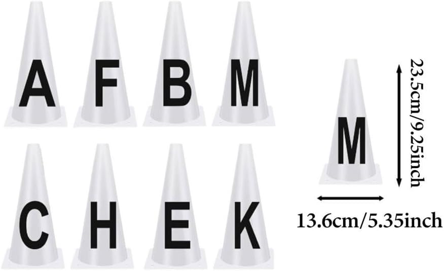 8Pcs Dressage Cones Easy to Set Up Equipment Comprehensive Sturdy Events Sports